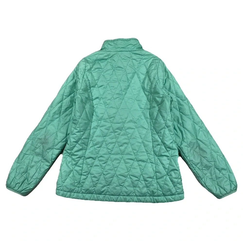 Patagonia Nano Puff Jacket Full Zip Teal Quilted Girl's XL 14 2018 Model